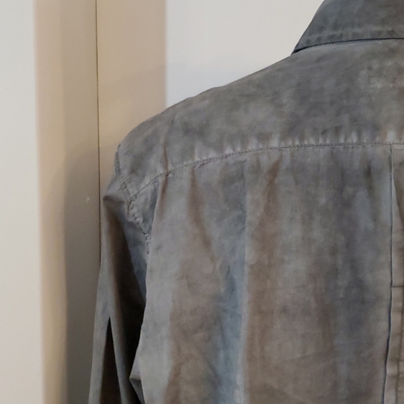 NWT le chateau Grey Large Dress Shirt Large Slim - Picture 6 of 11